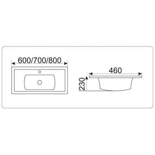 Раковина CeramaLux N NYJ841-60