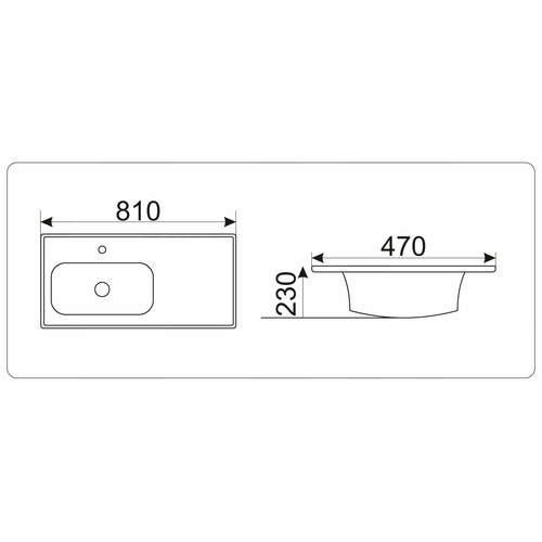 Раковина CeramaLux N NYJ845-80