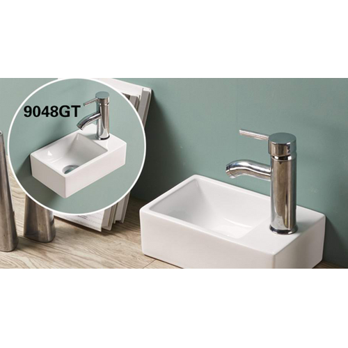 Раковина CeramaLux N 9048GTL левосторонняя