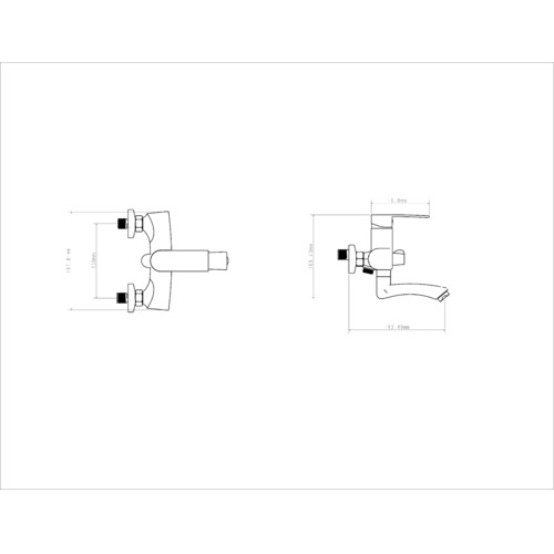 Смеситель для ванны с душем Ammore A4709-1 хром