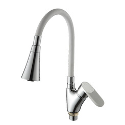 Смеситель для кухни Ammore A5007-3T хром-белый