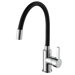 Смеситель для кухни Ammore A5506-1 хром-черный
