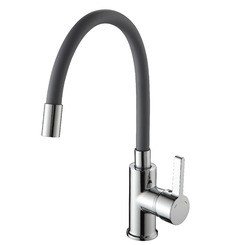 Смеситель для кухни Ammore A5506-2 хром-серый