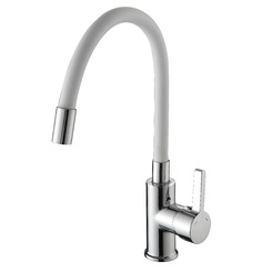 Смеситель для кухни Ammore A5506-3 хром-белый