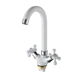 Смеситель для раковины Ammore A5681-C белый