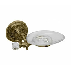 Мыльница подвесная керамика Art&Max Art Barocco Crystal AM-1786-Br-C Бронза