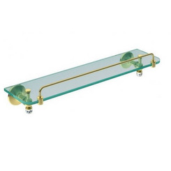 Полка стеклянная Art&Max Antic Crystal AM-E-2682CSJ-Do Золото