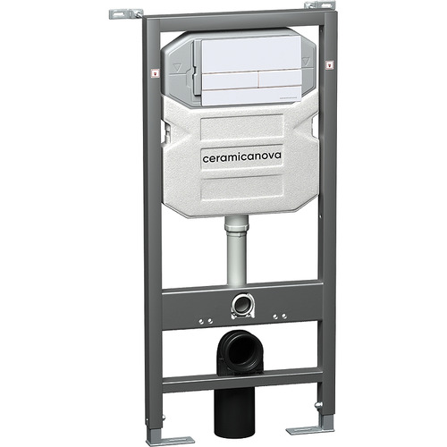 Инсталляция Ceramica Nova Envision CN1002W для унитаза с клавишей смыва белый