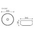 Раковина накладная Ceramica Nova Element CN5047 35,5х35,5 см, белый глянцевый