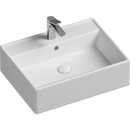 Раковина накладная Ceramica Nova Element CN6046 59х45 см, белый глянцевый