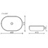 Раковина накладная Ceramica Nova Element CN6047MDH 60х41,5 см, темный антрацит матовый