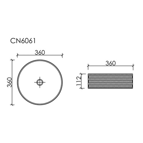 Раковина накладная Ceramica Nova Cristal CN6061 36х36 см, розовый