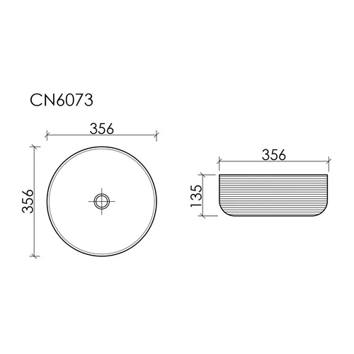 Раковина накладная Ceramica Nova Element CN6073MDH 35,6х35,6 см, темный антрацит матовый