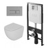 Комплект D&K DS1391605 - унитаз DT1396016, инсталляция DI8055119, клавиша смыва DB1439001