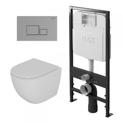 Комплект DK DS1391606 - унитаз DT1396016, инсталляция DI8055119, клавиша смыва DB1519001