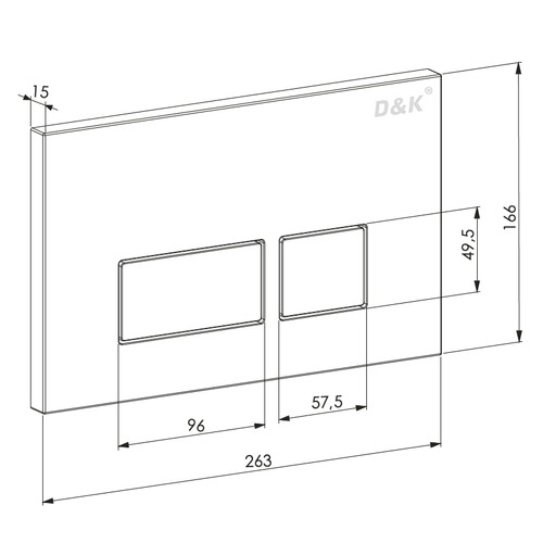 Комплект D&K DS1392501 - унитаз DT1396025, инсталляция DI8055119, клавиша смыва DB1439025