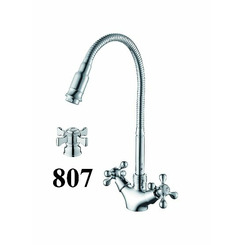 Смеситель для кухни D-Lin D153807-Q хром с гибким изливом