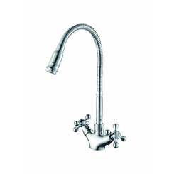 Смеситель для кухни D-Lin D153810-Q хром с гибким изливом