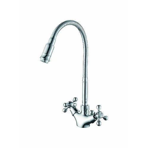 Смеситель для кухни D-Lin D153810-Q хром с гибким изливом