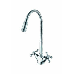 Смеситель для кухни D-Lin D156810-Q хром с гибким изливом