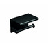 Держатель туалетной бумаги с полкой D-Lin D201507 нержавеющая сталь черный