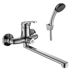 Смеситель Decoroom DR37043 для ванны одноручный с длинным изливом 300 мм