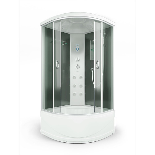 Душевая кабина Erlit Comfort ER4510TP-C4-RUS 100х100 с гидромассажем тонированное стекло