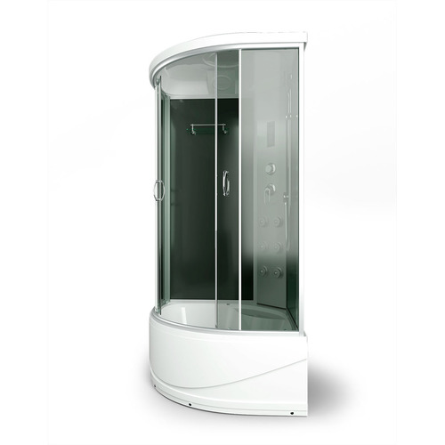 Душевая кабина Erlit Comfort ER4510TP-C4-RUS 100х100 с гидромассажем тонированное стекло