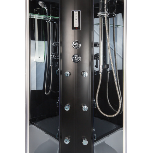 Душевая кабина Erlit Eclipse ER5709TP-C24 90х90 с гидромассажем тонированное стекло