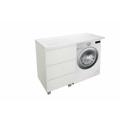 Тумба с раковиной Эстет Dallas Luxe 1100х482 правосторонняя напольная 3 ящика (ШхГхВ) 448х476х860