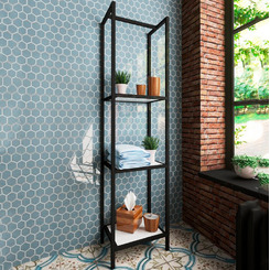 Кованый стеллаж Эстет Comfort Loft (ШхГхВ) 400х300х1600