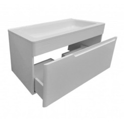 Тумба с раковиной Эстет Kare Luxe 800х450 подвесной 1 ящик (ШхГхВ) 798х446х475