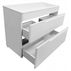 Тумба с раковиной Эстет Kare Luxe 800х450 напольный 2 ящика (ШхГхВ) 798х446х860