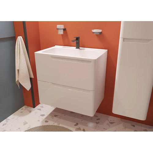 Тумба с раковиной Эстет Kare Luxe 700х450 подвесной 2 ящика (ШхГхВ) 698х446х607