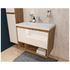 Тумба с раковиной Эстет Monaco Wood 800х480 подвесной 1 ящик (ШхГхВ) 798х476х607