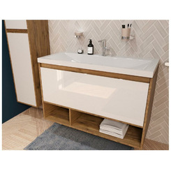 Тумба с раковиной Эстет Monaco Wood 1000х480 подвесной 1 ящик (ШхГхВ) 998х476х608