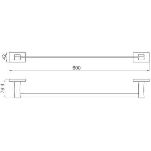 Полотенцедержатель Gappo G0701-6 черный