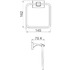 Полотенцедержатель Gappo G0704-9 оружейная сталь