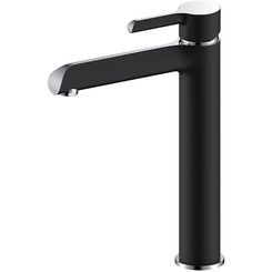 Смеситель для раковины высокий Gappo G1003-16 Чёрный
