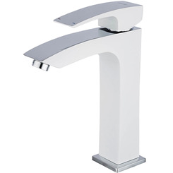 Смеситель для раковины высокий Gappo G1007-78 Хром-белый