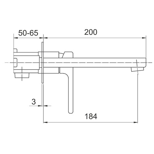 Смеситель для раковины Gappo G1017-16 Чёрный