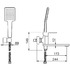 Смеситель для ванны Gappo G3283 Хром