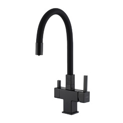 Смеситель для кухни с гибким изливом Gappo G4395-36 Чёрный