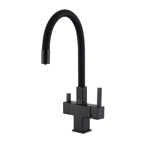 Смеситель для кухни с гибким изливом Gappo G4395-36 Чёрный