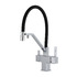 Смеситель для кухни с гибким изливом Gappo G4395-60 Хром-черный