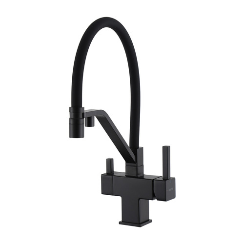 Смеситель для кухни с гибким изливом Gappo G4395-66 Чёрный
