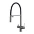 Смеситель для кухни с гибким изливом Gappo G4397-89 Оружейная сталь