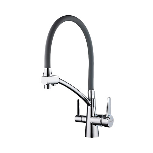Смеситель для кухни с фильтром Gappo G4398-17 Хром-серый