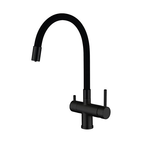 Смеситель для кухни с гибким изливом Gappo G4398-36 Чёрный