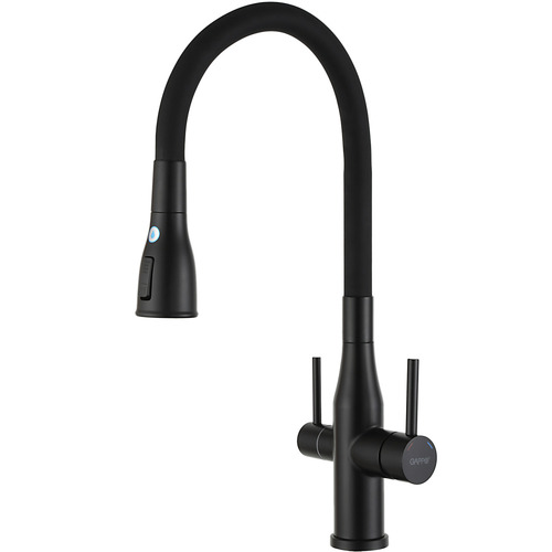 Смеситель для кухни с гибким изливом Gappo G4399-66 Чёрный